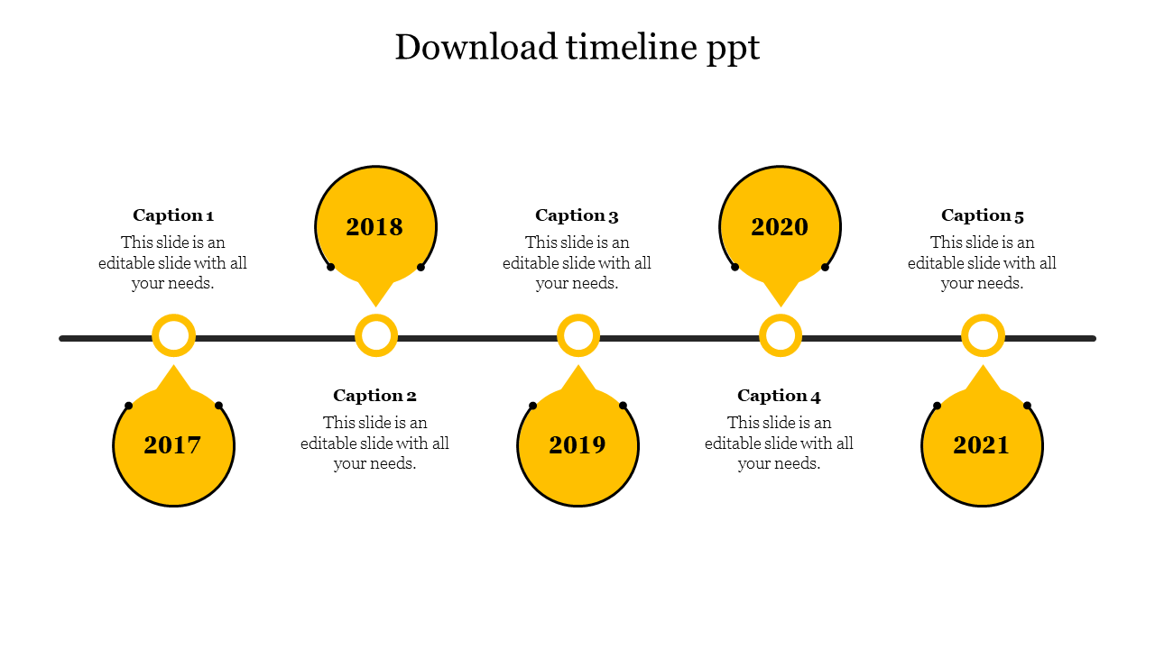 download timeline ppt presentation template